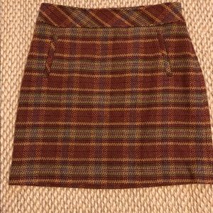 Talbots fully lined skirt autumn hues. 6P.